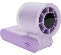 Ventilateur portable silencieux 4000mAh Rechargeable Batterie personnelle Pliable Petit ventilateur de poche avec affichage numérique 2.28x2.09x6.69in Violet