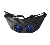 Ventilateur portable - Taille alimentée par USB noir, sac banane personnel portable | Sac banane portable pour le corps, alimenté par USB avec un fort flux d'air pour entrepôt, haute température