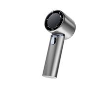 Ventilateur Portable Turbo avec Refroidissement par Glace, Port USB Type C, Batterie, Idéal pour les Voyages, la Maison et le Bureau.