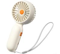 Ventilateur portable Turbo haute puissance rechargeable par USB silencieux pour mini appareil de refroidissement pour voyage, bureau, trajets en plein air, 7,4 cm, blanc