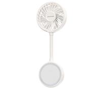 Ventilateur Portable 3 Vitesses Avec Fixation Magnétique Et Support Stand Blanc