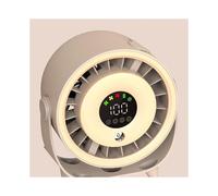 Ventilateur Portable USB avec 3 Modes, Batterie 3600 MAh, Brumisateur, Petit Ventilateur de Table pour la Cuisine et la Maison, Noir