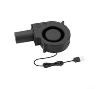 Ventilateur portable USB pour barbecue 5 V - Silencieux - Pour le camping et les barbecues - 7,5 cm - Noir