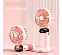 Ventilateur Portable USB Rechargeable 5000mAh 5 Vitesses Ventilo LED JSDOIN