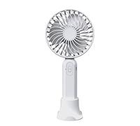 Ventilateur portable USB rechargeable avec support de téléphone portable pour voyage, maison, bureau