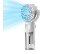 Ventilateur Portable,Ventilateur d'Air Brumisant Portable avec Mister - Appareils De Refroidissement Portatifs Avec 4 Vitesses Pulvérisation De Brume Petit Rafraîchisseur D'Air Pour Randonnée Plein Ai