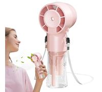 Ventilateur Portable,Ventilateur de Brumisation Ultra Silencieux Douze Mille Tours par Minute - Petit de Cou Rafraîchissant 1200 mAh Silencieux pour Camping Voyages Sport Piscine Extérieur Bronzage Pl