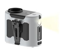 Ventilateur Portable, Ventilateur De Hanche, Appareil Climatique À Clip De Hanche Avec Éclairage LED Intégré, Accessoires De Refroidissement Silencieux Avec 5 Niveaux De Vitesse Pour Le Studio De
