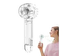 Ventilateur portable, ventilateur de refroidissement portable | Compression de glace semi-conductrice Turbine de climatisation transparente | USB rechargeable, réglages à 3 vitesses, ventilateur