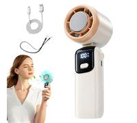 Ventilateur portable - Ventilateur personnel pliable - 100 modes de vent - Fournitures par temps chaud pour la plage, les pique-niques, les jeunes, le camping, la pêche, les voyages en plein air