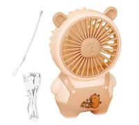 Ventilateur Portable - Ventilateur USB Portable Alimenté par Batterie,Dispositif de Refroidissement Électrique Silencieux de Conception Capybara pour Maison, Randonnée, École, Extérieur, Pique-nique