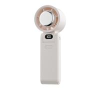 Ventilateur portable - Ventilateurs portables de voyage, écran LED, batterie 3600mAh, pliable 180°, compact, 100 vitesses, silencieux pour chaleur et plage