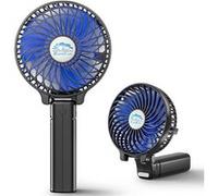 Ventilateur portatif 2 en 1 avec Batterie 2000mAh noir AQ0474