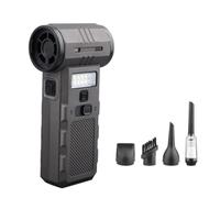 Ventilateur Portatif Amélioré 2025 130 000 Tourbillons Moteur Sans Brosse Ventilation Modifiable Construit En Lumière LED Pour Clavier Électronique Dépoussiérage Intérieur De Voiture Nettoyeur