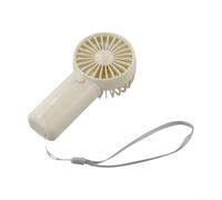 Ventilateur portatif compact avec flux d'air réglable, parfait pour rester au frais au travail ou à l'école (blanc)