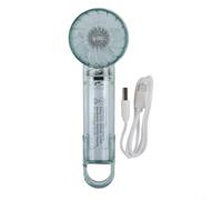 Ventilateur portatif de style turbine avec options de flux d'air personnalisables, parfait pour les voyages (vert transparent)