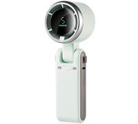 Ventilateur Portatif Pliable, 5000 MAh, Mini Ventilateur Turbo Portatif, 5 Vitesses Réglables, Ventilo Portable À Affichage Digital (Vert)