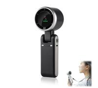 Ventilateur Portatif Pliable,Ventilateur de poche - Recharge rapide USB-C et autonomie 24 h, compact et pratique pour une fraîcheur instantanée en déplacement. (Noir)