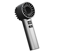 Ventilateur Portatif Rechargeable - Petit Ventilateur Portable | Affichage Numérique 100 Vitesses | Ventillateur Portatif Rechargeable Adapté Pour Voyage Camping Extérieur Maison Bureau Silencieux