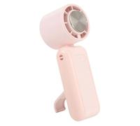 Ventilateur Portatif Rechargeable, Ventilateur de Refroidissement du Vent à 5 Vitesses pour le Travail en Voyage, USB Léger pour les Activités de Plein Air (PINK)