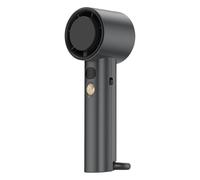 Ventilateur portatif sans balais avec affichage LED rechargeable par USB avec flux d'air puissant pour temps chaud réglable