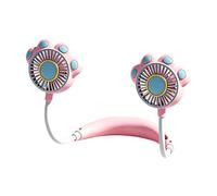 Ventilateur Portatif Souffleur D'Été Rechargeable 2 Vitesses Motif Patte De