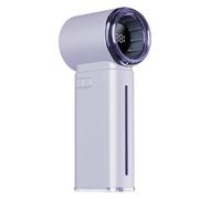 Ventilateur portatif Turbo - Polymère ABS résistant aux chocs, petit ventilateur haute vitesse, affichage numérique intelligent et fonction de pulvérisation | Outil de refroidissement portable pour vo