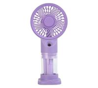 Ventilateur Portatif | Ventilateur Personnel Rechargeable Pliable avec Brumisation,3 Vitesses Pour Pique Nique Camping Jardin Détente Extérieur