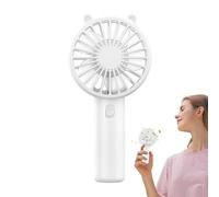 Ventilateur portatif, ventilateur portatif mignon | ventilateur personnel rechargeable | Ventilateur électrique de refroidissement adapté aux voyages, ventilateur de bureau Portable à flux d'air effic