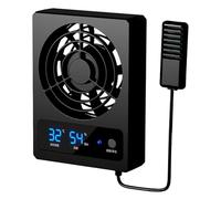 Ventilateur pour boîtier de reptiles - Moniteur intelligent de cage - Affichage LED - Ventilateur de refroidissement efficace avec ventilation pour le maintien d'un climat idéal - Parfait pour