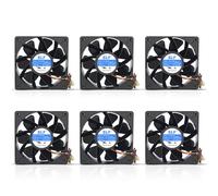 Ventilateur Pour Boîtier Pc 120Mm,6Pack Dc Ventilateurs De Boîtier Sans Balais Postuler À S9 S7 T9 L3 Eth Btc Ventilateur De Refroidissement À Double Roulement