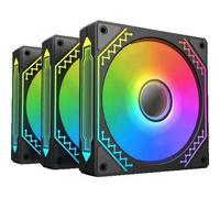 Ventilateur pour boitier PC - Starz Pro (Noir) - 3x120mm A-RGB - <19,80 dBA - 40,60CFM