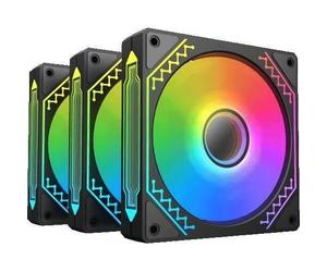 Ventilateur pour boitier PC - Starz Pro (Noir) - 3x120mm A-RGB - <19,80 dBA - 40,60CFM