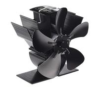 Ventilateur pour brûleurs, mini 5 pales ventilateur pour poêle alimenté à la chaleur ventilateur pour cheminée brûleur à bois ventilateur écologique radiateur ventilateur pour cheminée silencieuse