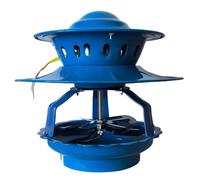 Ventilateur pour cheminée et chaudière, design à 8 lames, construction en métal anti-poussière, idéal pour un usage résidentiel