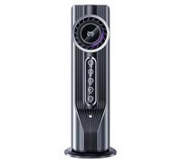 Ventilateur pour climatiseur portable - Mini refroidisseur évaporatif de 32,5 x 15,5 cm, unité de chauffage de table silencieuse, mobile compact, ventilateur à 6 niveaux, réservoir d'eau de 10