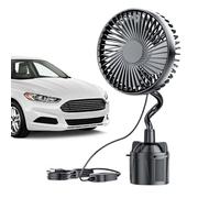 Ventilateur Pour Porte-Gobelet De Voiture | Ventilateur Rafraîchissant Pour Camion,Accessoire de Refroidissement Portable 3 Vitesses 12V/24V pour Voyage, Randonnée, Camping, Extérieur et Quotidien