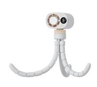 Ventilateur pour poussette de bébé avec fonction de refroidissement, ventilateur portable rechargeable, pieds poulpe flexibles pour un positionnement à 360°, lames cachées sûres pour siège auto
