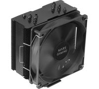 Mars Gaming MCPUPRO, Ventirad Professionnel pour CPU 200W TDP, 6 Heatpipes HCT, Ventilateur Industriel PWM 120mm, Finition Full Black, Multisocket Intel & AMD, Noir