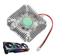 Ventilateur pour Slot PCI | Radiateur de GPU en Aluminium - Système de Refroidissement Silencieux avec Espacement des Troues de 5,5 cm pour Édition Vidéo Professionnelle,