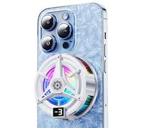Ventilateur pour téléphone portable réglable avec lumières | Ventilateur de refroidissement de téléphone pour streaming en direct de jeux mobiles, séries TV, maison, école, bureau, salle de sport