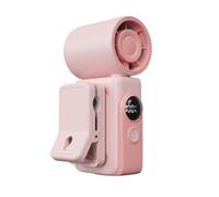 Ventilateur Pour Voiture - Soulagement Du Refroidissement Instantané Et Rotation À 360 °, Affichage LED Du Ventilateur Rechargeable À Clipser, Batterie 3000 MAh, 4 Réglages De Vitesse Ďu Vent, Coque E