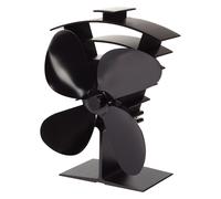 Ventilateur premium 4 cuisinières alimenté à la chaleur pour brûleurs à bûche...