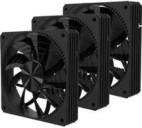 Ventilateur PREYON FALCON EYE 120 PWM 3 PACK, à palier hydraulique, ventilateur PWM 120 mm, patins anti-vibrations en caoutchouc