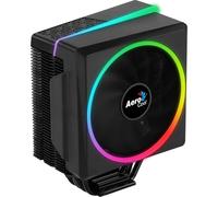 Aerocool Cylon 4 ARGB CPU Cooler, 1 x 120mm PWM Fan, ASUS Aura Sync, Mystic Light Sync, Gigabyte RGB Fusion, Compatible for AMD and Intel Platforms, The Perfect Air Cooling Solution , Black