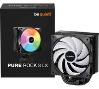 be quiet! Pure Rock 3 LX ventirad radiateur, très haute performance de refroidissement, 4 caloducs noirs haute performance, technologie HDT, ventilateur Light Wings LX 120 mm PWM, rendu époustouflants