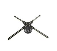 Ventilateur projecteur holographique 3D, télécommande Wi-FI, Affichage publicitaire Commercial, Carte SD 32 Go pour Halloween, Noël(80cm)