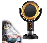 Ventilateur Puff Chill pour Fumer, Purificateur de Fumée, Purificateur d'air Portable pour Fumée, Mini Comptoir Cuisine Ventilateur d'extraction, pour Élimine La Fumée et Les Odeurs(Gold,Plug-in)