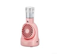Ventilateur pulvérisateur portable rechargeable par USB avec brume de refroidissement Nano, ventilateur de brumisation silencieux à 4 vitesses pour le camping, les voyages, le bureau, la maison (2)