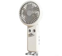 Ventilateur pulvérisateur portable rechargeable USB avec humidificateur, quatre réglages, pour mini refroidisseur brumisateur pour voyage, bureau, dortoir, couleur rose (gris)